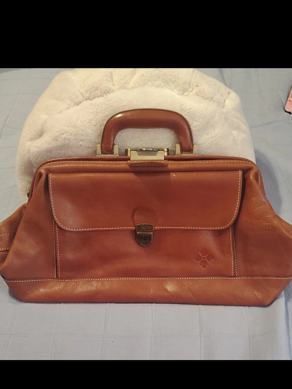 Patricia Nash Brown Leather Doctor Bag Handbag